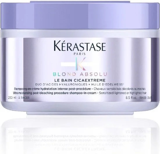 Kérastase Blond Absolu Bain Cicaextreme Shampoo-in-Crème - Intens hydraterende shampoo voor poreus en ontkleurd haar - 250 ml