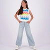 Vingino Jeans Cassie Pocket Meisjes Jeans - Light Vintage - Maat 152