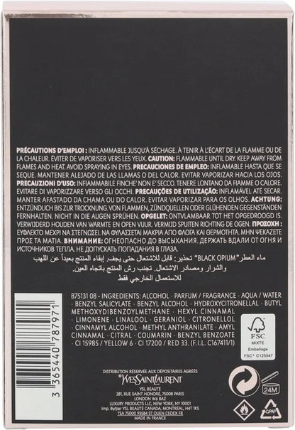Yves Saint Laurent Opium Black 90 ml Eau de Parfum - Damesparfum