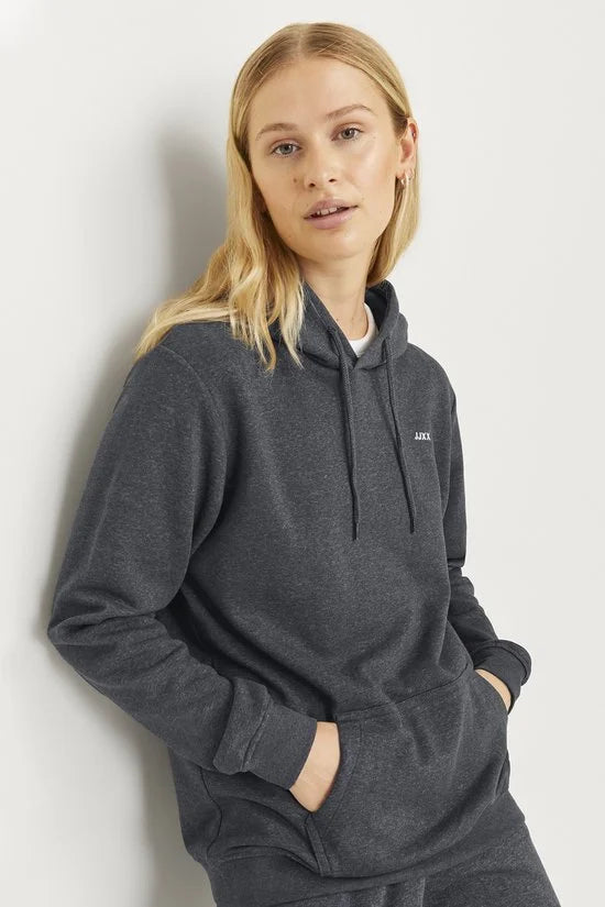 JJXX Trui Jxabbie Rlx Ls Every Hood Swt Noos 12223961 Dark Grey Melange Dames Maat - M