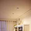 Impala inbouwspot - 3-lichts - zwart - rond