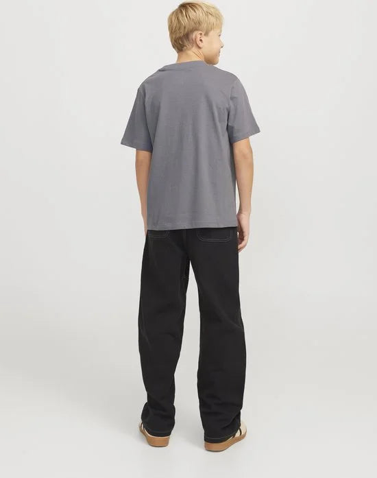 JACK&JONES - JJECALEB VARSITY TEE SS O-NECK NOOS JNR - Jongens - T-shirts