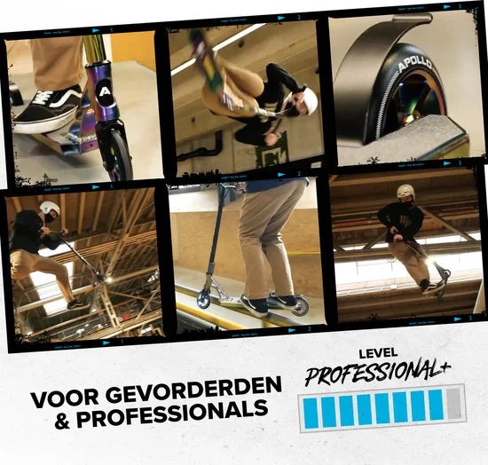 Stunt Scooter Stuntstep Genesis Pro X - Zwart/Blauw