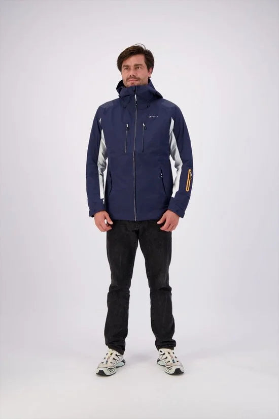 Cortazu Mountain Hard Shell Jas  Limited Edition Donker Blauw | Men warme outdoor jas waterdicht & winddicht met capuchon