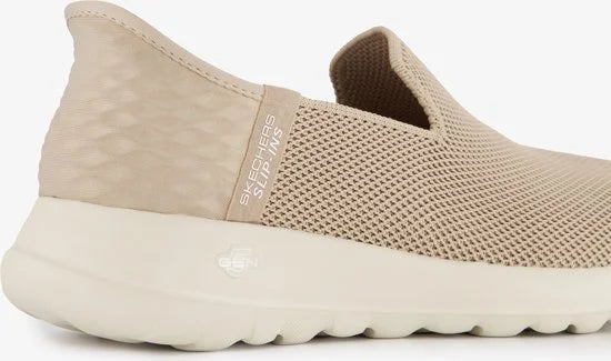 Skechers Slip-ins: Go Walk sneakers beige - Maat 40 - Extra comfort - Memory Foam