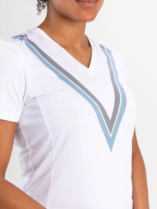 SJENG SPORTS - evelinn - Tennis t-shirt korte mouw dames - Wit