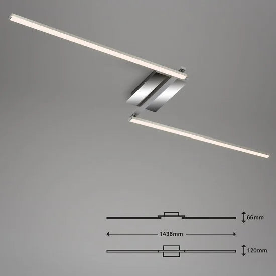 LED-paneel, plafondlamp dimbaar, afstandsbediening, kleurtemperatuurregeling, nachtlampje, 24 W wit-zwart, Ø40cm