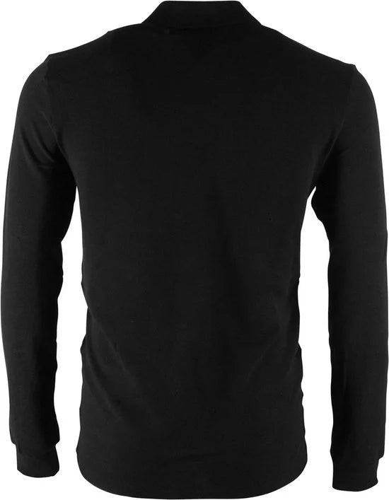 Lacoste Classic Fit polo lange mouw - zwart