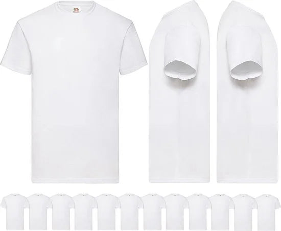 Fruit of the loom Witte Heren T-shirts - 7 Stuks - Voordeelverpakking - Maat M