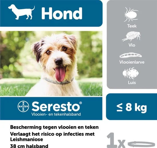 Seresto Teken- En Vlooienband Small - Anti tekenmiddel - per stuk < 8 Kg