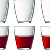 Luminarc water drinkglazen - 6x stuks - transparant - glas - 250 ml - glazen