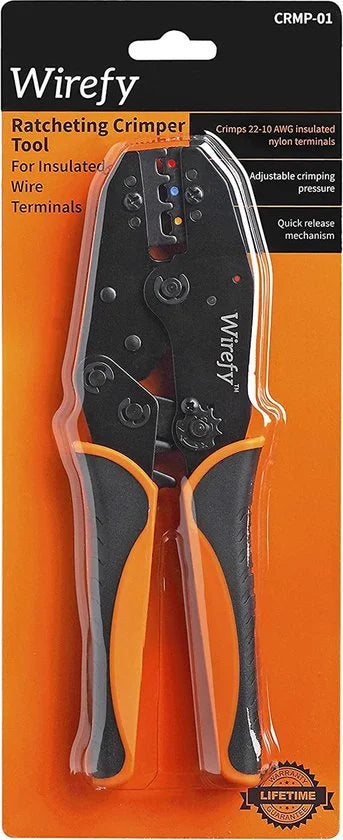 Krimptang voor Geïsoleerde Connectoren - Rateltang voor Kabelschoenen - Krimper voor Elektrische Terminals 0,5-6 mm²