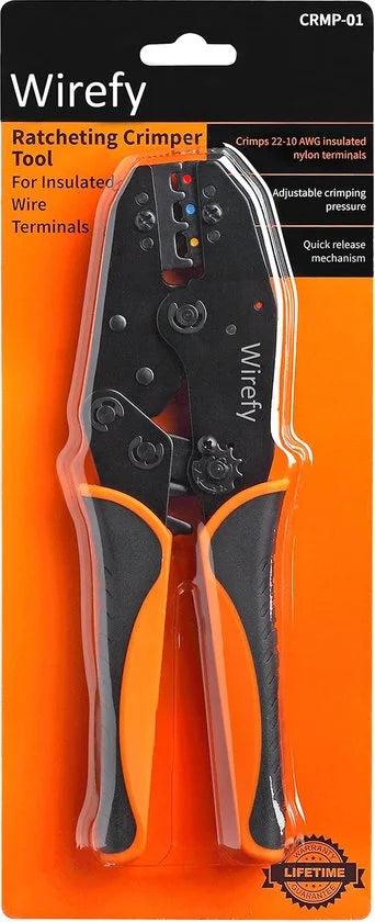 Krimptang voor Geïsoleerde Connectoren - Rateltang voor Kabelschoenen - Krimper voor Elektrische Terminals 0,5-6 mm²