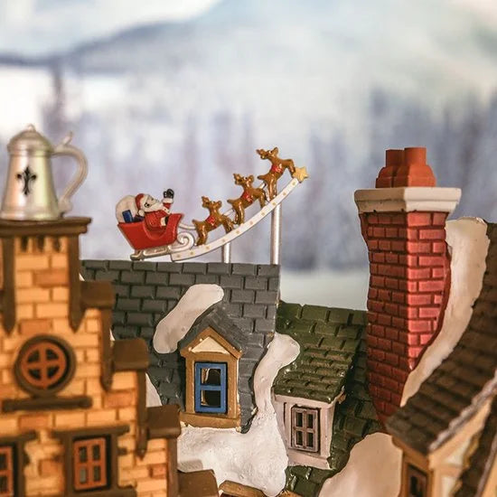 Lemax - 'Wintergarten Lane' - Verlicht gebouw - Exclusief adapter (werkt ook op batterijen)