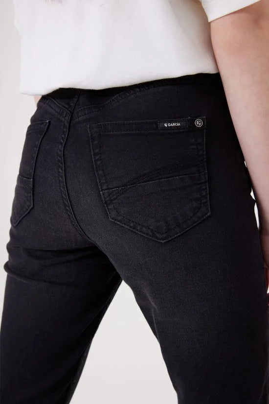 GARCIA Rianna Meisjes Flared Fit Jeans Zwart - Maat 128