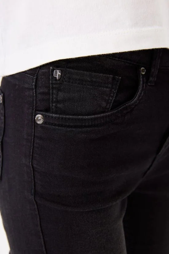 GARCIA Rianna Meisjes Flared Fit Jeans Zwart - Maat 128