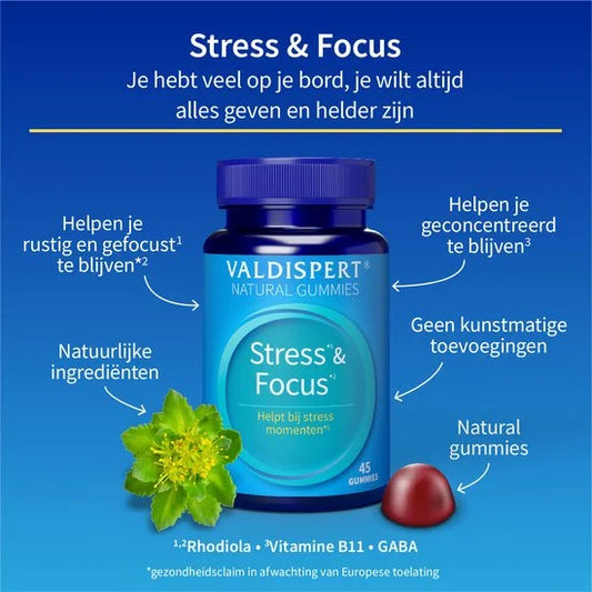 Valdispert Stress & Focus - Supplement - 45 gummies
