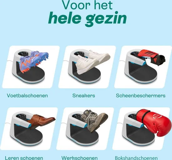 Shoefresh Opod Schoenverfrisser - Elektrische Schoendroger Tegen Geurtjes - Geurvreter voor Schoenen- Droge Schoenen - Schoendeodorant - Wit