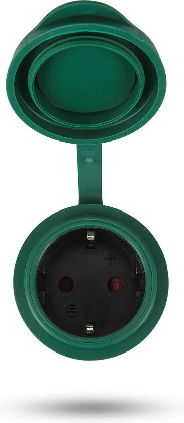 HAS880V2 2x Slimme stekker WiFi plug met digitale timer 16A- Tijdschakelaar - Energie besparing - Werkt met Google Home en Alexa - Voor buiten