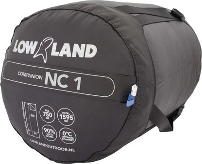 LOWLAND OUTDOOR Donzen slaapzak - NC 1 - 200 x 80 cm - 0°C - Nylon/Katoen