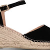 Fred De La Bretoniere Espadrille Sleehak Zwart - Maat 38