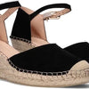 Fred De La Bretoniere Espadrille Sleehak Zwart - Maat 38