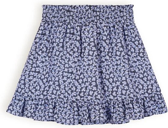 NoBell Meisjes spijker rokje - Ninez - Satijn blauw