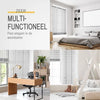 Sol Royal BE5 – Houten Jaloezieen Wit 50 mm Lamellen Extra Breed – 90x250 cm – Eenvoudige Montage aan Muur & Plafond – Echt Hout – Rolgordijn Raam &