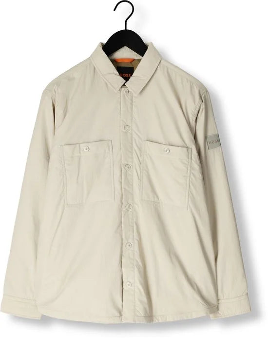 BOSS ORANGE Locky Overshirts Heren - Beige - Maat L