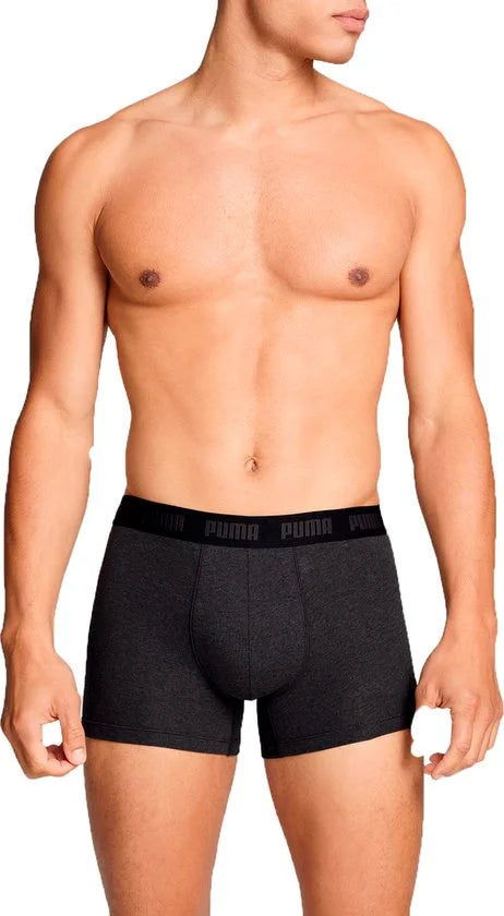 Puma Lange short - 002 Black/Grey - maat M (M) - Heren Volwassenen - Katoen/elastaan- 701226820-002-M