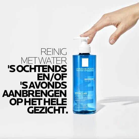 La Roche-Posay Effaclar Zuiverende Reinigingsgel +M - voor een Vette, Onzuivere Huid met Neiging tot Acne - 400ml