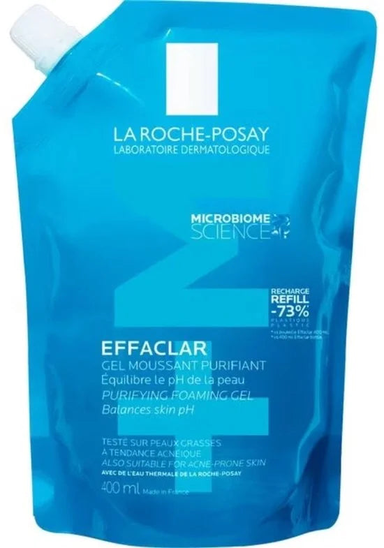 La Roche-Posay Effaclar Zuiverende Reinigingsgel +M - voor een Vette, Onzuivere Huid met Neiging tot Acne - 400ml