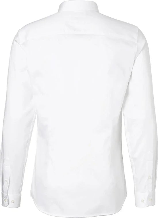 BRASJAS wit overhemd heren - Slim fit - Maat M