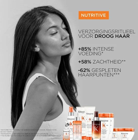 Kérastase Nutritive Bain Satin Riche - Sterk voedende shampoo met essentiële verzorgende voedingsstoffen - Voor zeer droog haar -250 ML