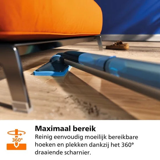 Philips OneUp Elektrische Dweil 5000 series XV5113/01 - Dweilsysteem - Vloerreiniger - Vuil water opzuigen - 2 standen - 70min dweilen - Geen emmer n