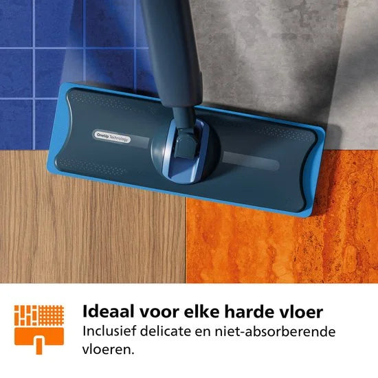 Philips OneUp Elektrische Dweil 5000 series XV5113/01 - Dweilsysteem - Vloerreiniger - Vuil water opzuigen - 2 standen - 70min dweilen - Geen emmer n