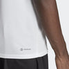 adidas Performance Train Essentials 3-Stripes Training T-Shirt - Heren - Wit- XL
