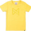 Koko Noko - T-shirt geel met geborduurd logo op de voorkant - Maat 62
