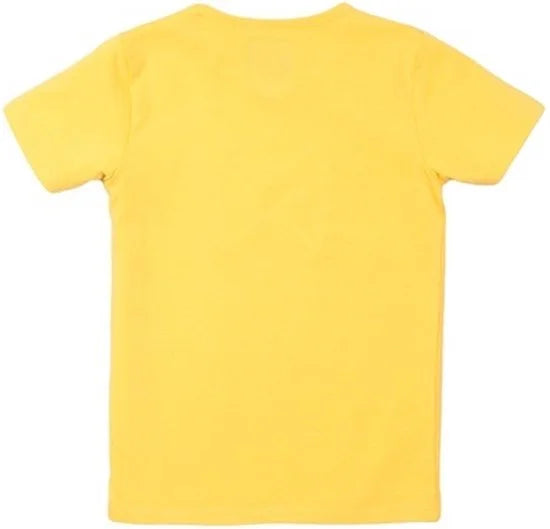 Koko Noko - T-shirt geel met geborduurd logo op de voorkant - Maat 62