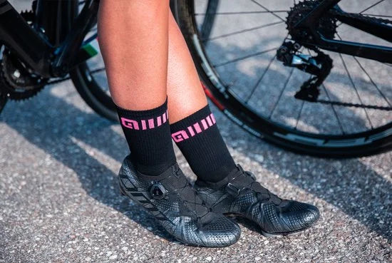 Alé Socks Logo Q-Skin - Wit-zwart - 40-43