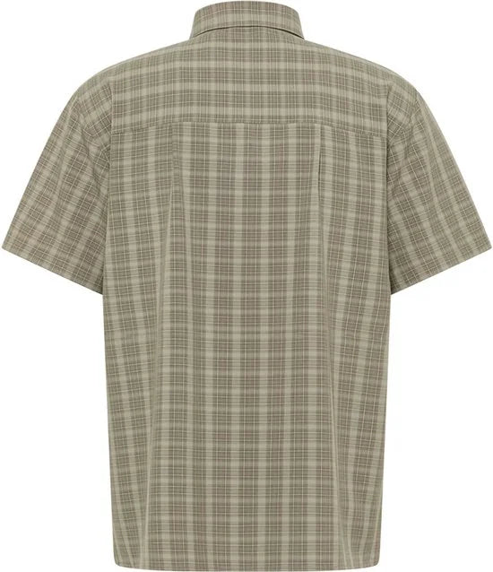 Jack Wolfskin MESETA SHIRT M Heren Outdoorshirt - CHECK stone - Maat S