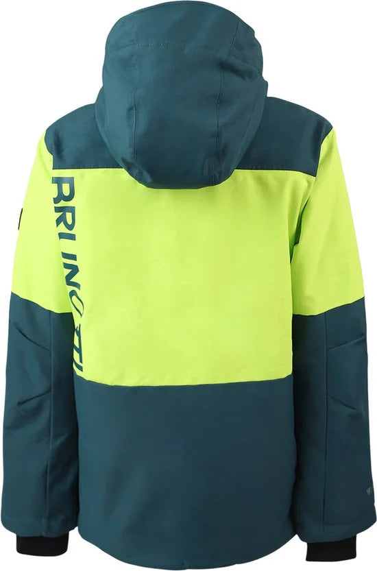Brunotti Strokersy-S Jongens Wintersport Ski Jas - Groen -