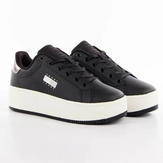 Tommy Hilfiger TJW Flatform Dames Sneaker - Warm Stone - Maat 39