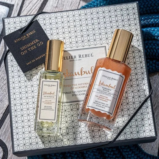 Istanbul Shimmer On The Go Geschenkset - 12ml Parfum & 25ml Shimmering Body Oil - Luxe Cadeau