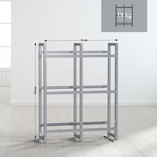 CLP Stack Krattenrek - Zwaar - roestvrij staal 116x91x31 cm