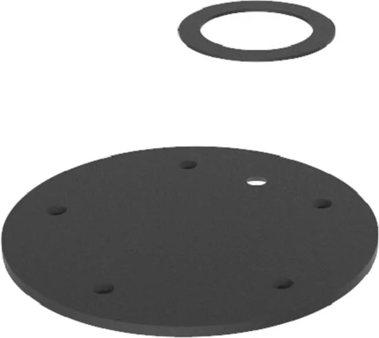 Cavus Furniture Mount Black - Montageplaat voor Cavus 60 MM Kolom – Zwart staal