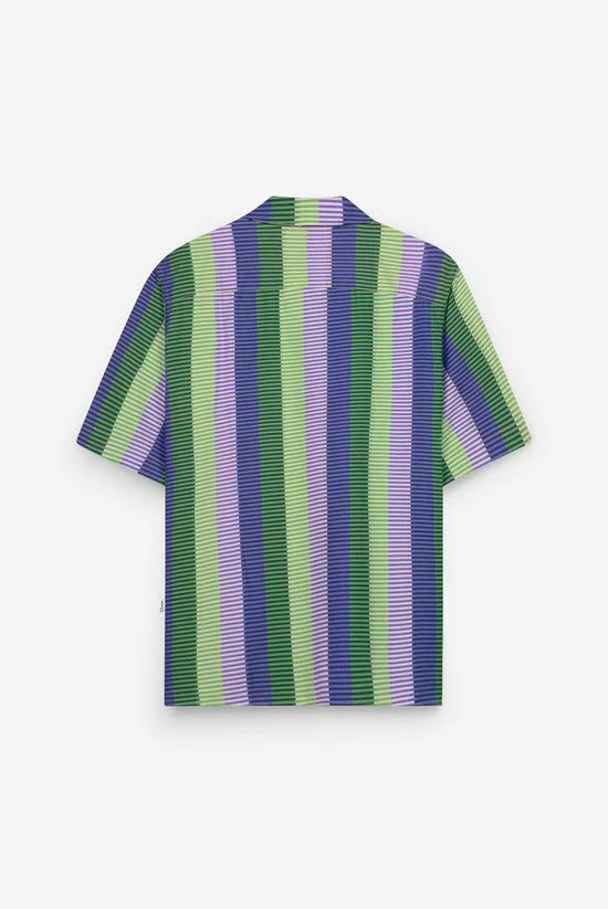 A-dam Stripe Purple - T-Shirt - Organisch Katoen - Korte Mouwen - Regular Fit - T-shirts - Heren - Mannen - Paars