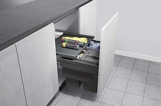 Cargo Synchro afvalsysteem Front 54 liter grijs
