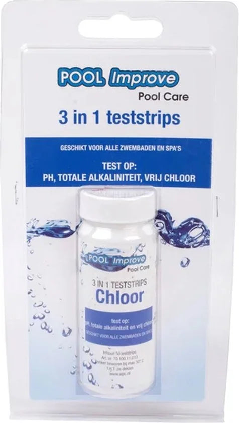 Pool Improve Waterteststrips 3-in-1 50 st