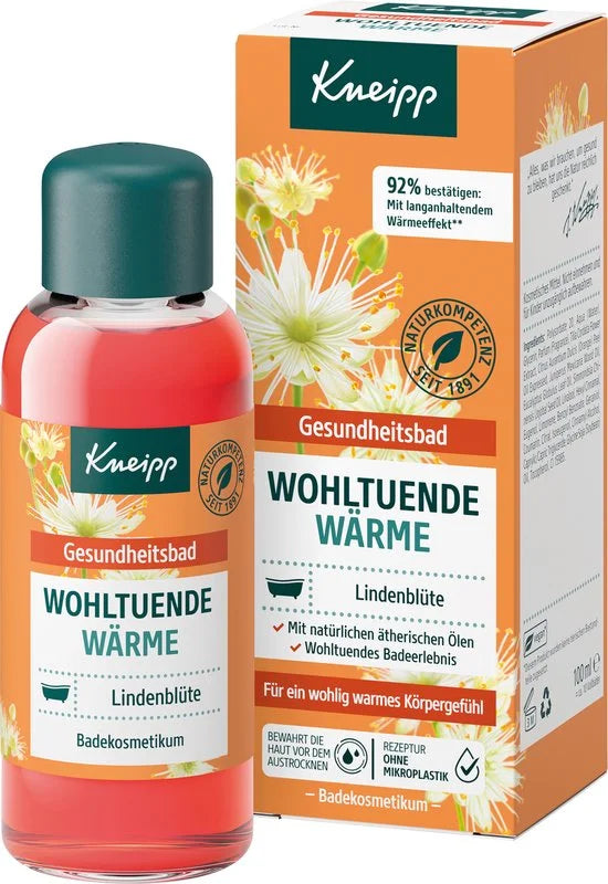 Kneipp Badolie Gezondheidsbad Kalmerende Warmte Lindenbloesem 100 ml - Wohltuende Wärmte Lindenblüte